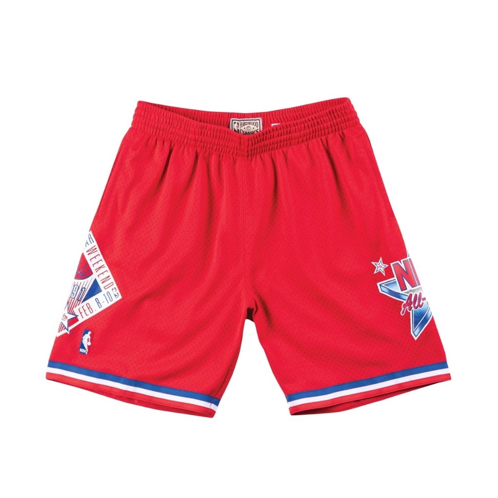 Mitchell Ness NBA All Star West Red Swingman
Basketball Short New Men 1991
